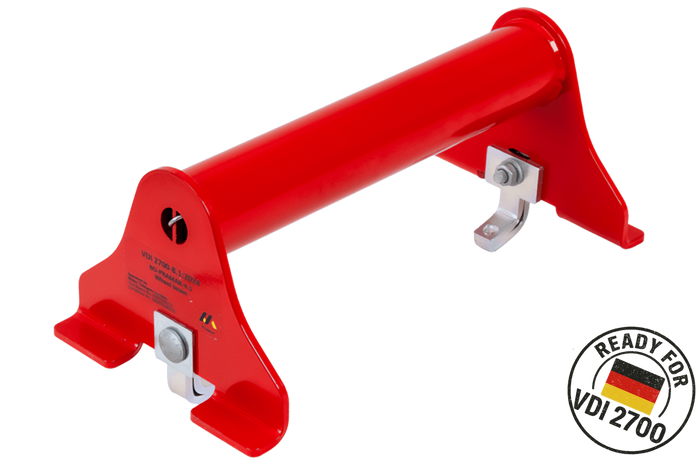 PRAMAR Radstopper VDI 2700 rode wielblokkering voor sleepwagen - verstelbaar, universeel