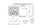 HORPOL LZD 967 LED achterlicht 3 functies universeel