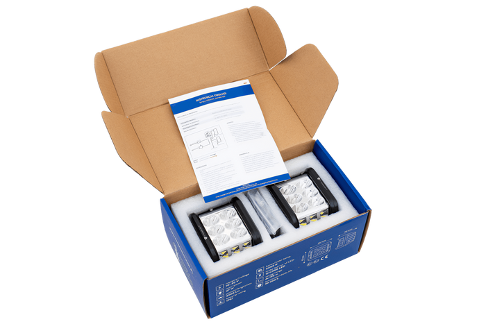 Set van twee LED-werklampen, reflector TT TECHNOLOGY TT.13209 12xLED 2200lm