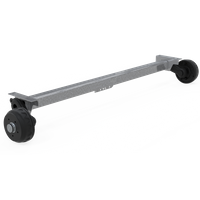 KNOTT VGB13M geremde as voor 1350kg aanhanger/takelwagen 1000mm 1370mm 5x112