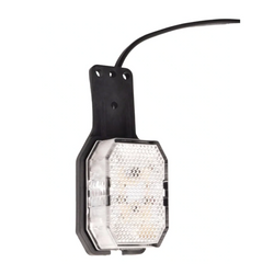 ASPÖCK FLEXIPOINT LED rechter markeringslamp met beugel, wit/rood