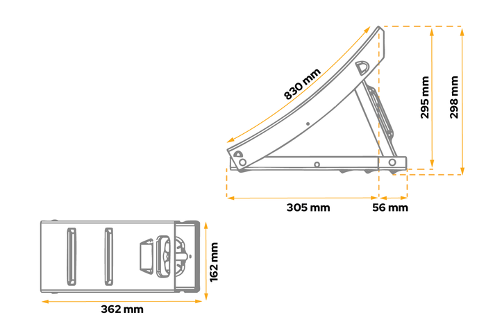 AL-KO H wielkeg: 298 mm UK 800 metaal, opvouwbaar