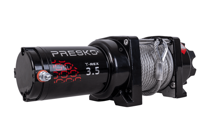 Elektrische lier voor PRESKO T-REX 3.5 12V 1590kg aanhanger met 12m stalen kabel