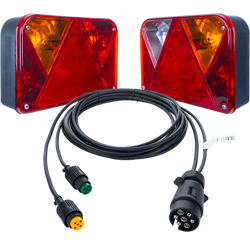 DOBPLAST DPT35 achterlichten + MANTES kabelboom 4m 7PIN