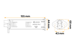 Set van twee inklapbare wielkeggen LOKHEN ORIGAMY 36 h:151 mm set met handgreep