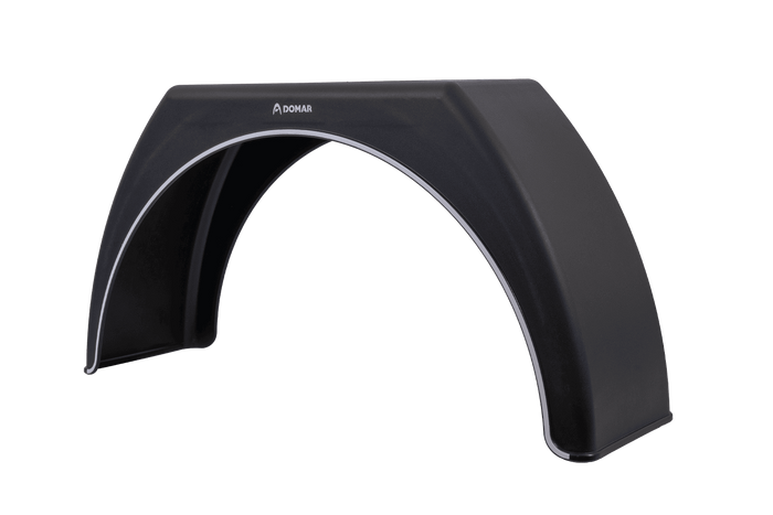 Aanhangwagen spatbord 15-17,5" DOMAR DK3112 vlakke wielkast 950/280mm met witte afwerking