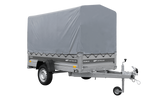 Lichte aanhanger 230x125 UNITRAILER FORCE 230 KIPP met H-1100 frame en grijze afdekking
