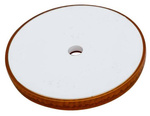 Ronde reflector, diameter 60 mm, oranje met gat