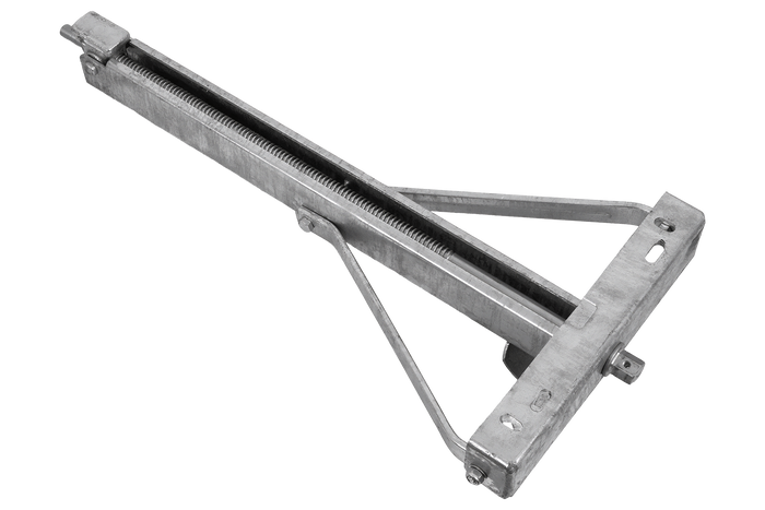 KNOTT 6X1197.007 uitschuifbare hoeksteunstabilisator voor aanhanger 1100 kg 498 mm