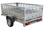 Lichte aanhanger 230x125 UNITRAILER GARDEN 230 KIPP met zijwanden van gaas