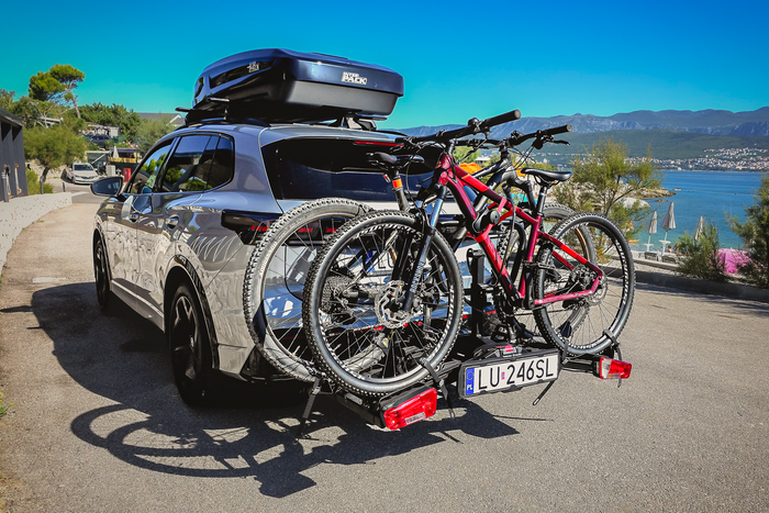 Inter Pack Spider 2E PRO fietsendrager voor op de trekhaak, geschikt voor 2 elektrische fietsen