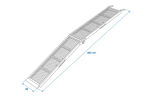 ProPlus 390094 opklapbare oprijplaat voor aanhanger 203 cm 340 kg
