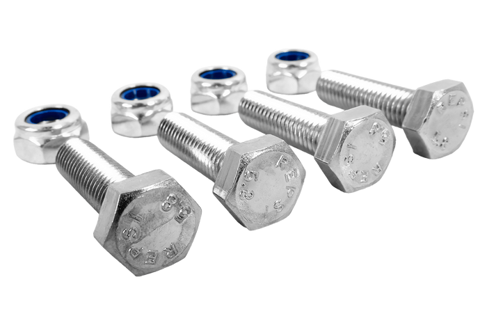 Set van 4 zeskantbouten M8x30 en 4 zelfborgende moeren M8 MARCOPOL boutklasse 5.8 DIN933