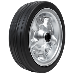 Reservewiel voor het KNOTT 405725.001 neuswiel, gemaakt van massief rubber, 225x65 mm.