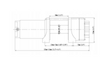 Elektrische lier voor aanhanger RUNVA EWP3500A 12V 1588kg met 12,8 m kabel