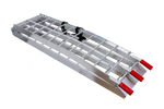 UNITRAILER ALR002 opklapbare aluminium oprijplaat voor aanhanger 221 cm 340 kg met riem