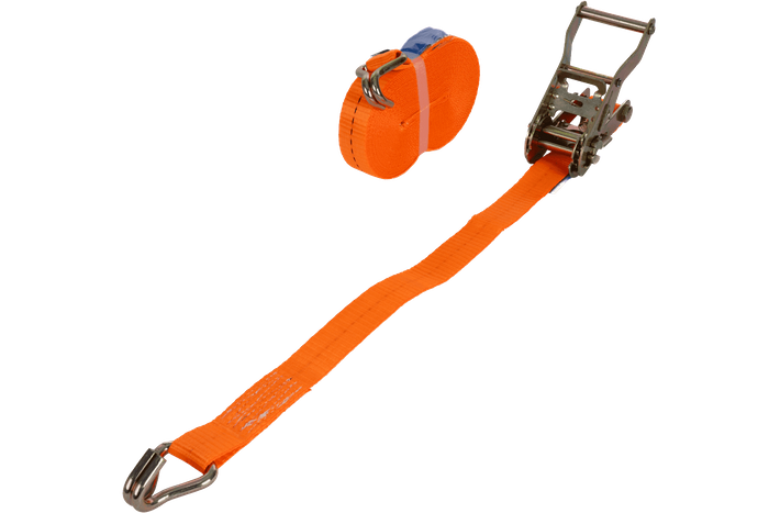 UNITRAILER 10m/25mm/1t oranje transportband met spaninrichting