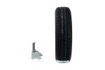 Reservewiel voor aanhanger met beugel WANDA BAND 155/70 R13 79N TRAILER TOP VELG 4Jx13"H2 4x100 ET 30