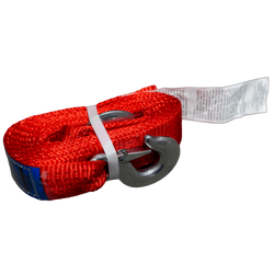 OUTLET Sleepkabel met haken UNITRAILER sleepband 4,5m/50mm/5t oranje