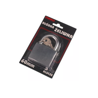 Gietijzeren hangslot 60mm HERMON, oogdiameter 8mm