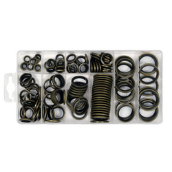 Set metalen-rubberen ringen YATO YT-068582, mix van maten, 150 stuks