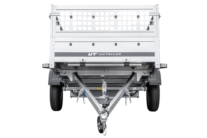Enkelassige aanhanger 264x125 UNITRAILER GARDEN 264 KIPP met gaaswanden
