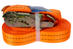 UNITRAILER 8m/35mm/2t oranje transportband met spaninrichting