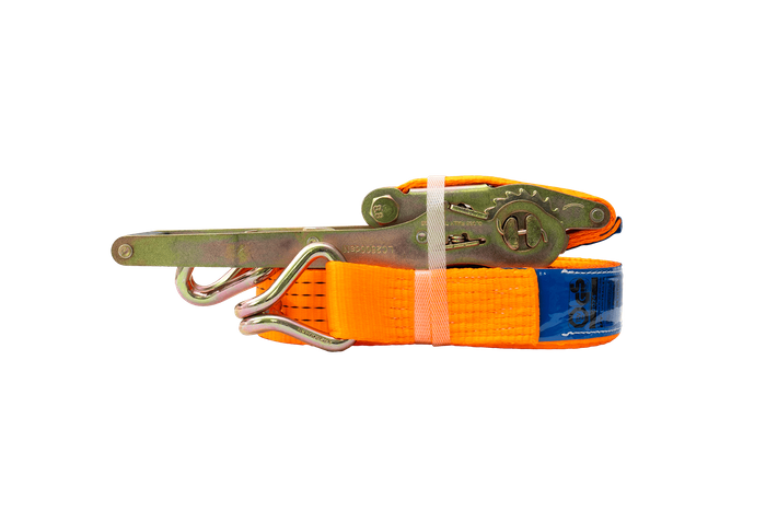 UNITRAILER ERGO 12m/50mm/5t oranje transportband met spaninrichting