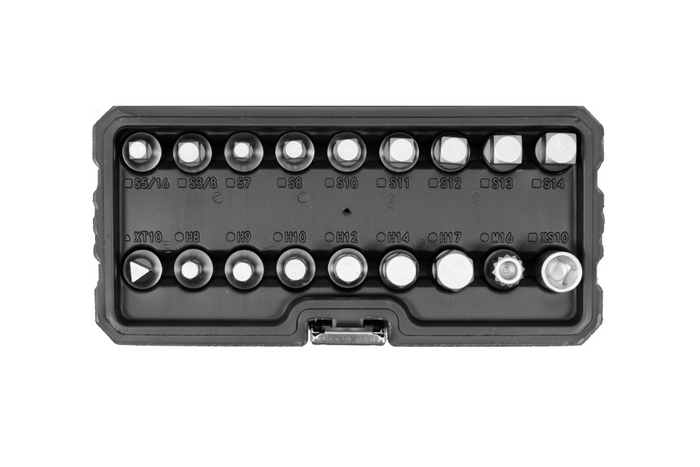 YATO YT-05991 olieplugsleutelset met 18 doppen