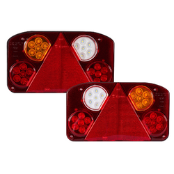 HORPOL LZD 844 + LZD 845 achterlichten met 6 functies links + rechts
