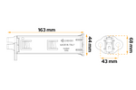 Set van twee inklapbare wielkeggen LOKHEN ORIGAMY 46 h:190 mm set met handgreep