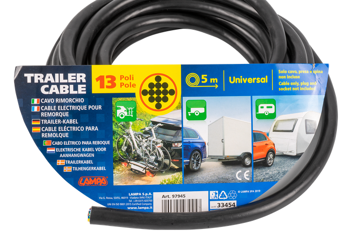 LAMP elektrische kabel 13x0,75 dertienaderig - 5m