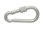 Karabijnhaak met veiligheidssysteem voor touwen DROMET KSZ.4.40 brandweerkarabijnhaak 4x40mm