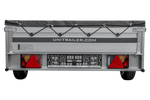 Autoaanhanger met aluminium zijwanden 264x125 Unitrailer Garden 264 KIPP ALU met H-0 frame en grijze afdekking