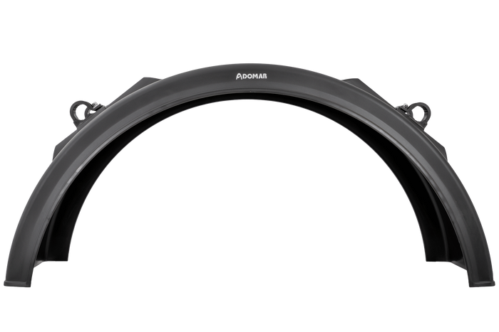 Spatbord voor aanhanger 19,5-22,5" DOMAR DK2975 1250/430mm wielkast met montagebeugels