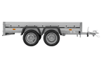 Tweeassige aanhanger met aluminium zijwanden 264x125 Unitrailer Garden 264/2 KIPP ALU