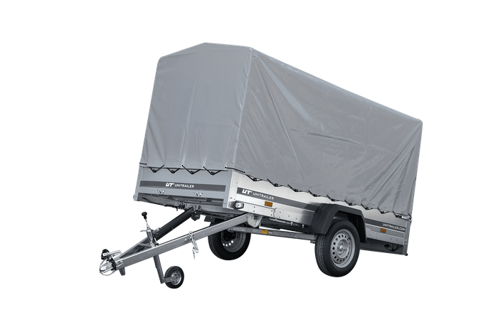 Autoaanhanger 264x125 UNITRAILER GARDEN 264 KIPP met H-1100 frame en grijze kap