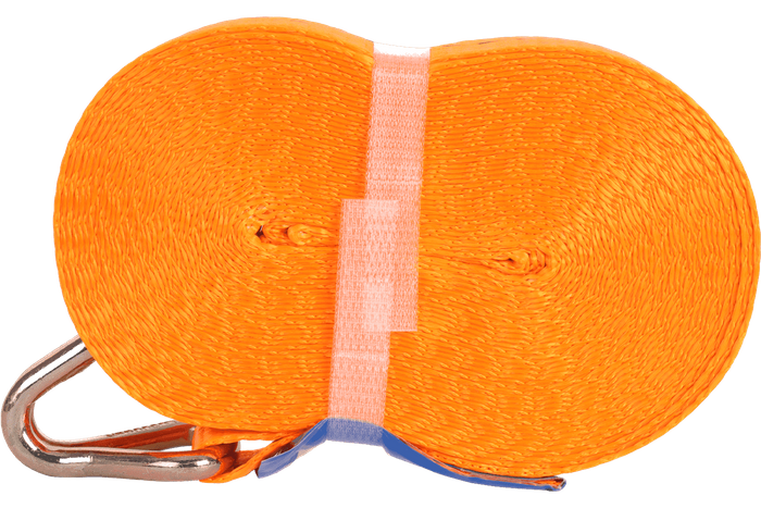 UNITRAILER 10m/25mm/1t oranje transportband met spaninrichting
