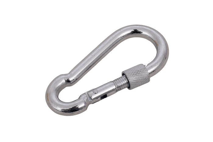 Karabijnhaak met veiligheidssysteem voor touwen DROMET KSZ.7.70 brandweerhaak 7x70mm