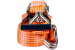 UNITRAILER 6m/50mm/5t oranje transportband met spaninrichting