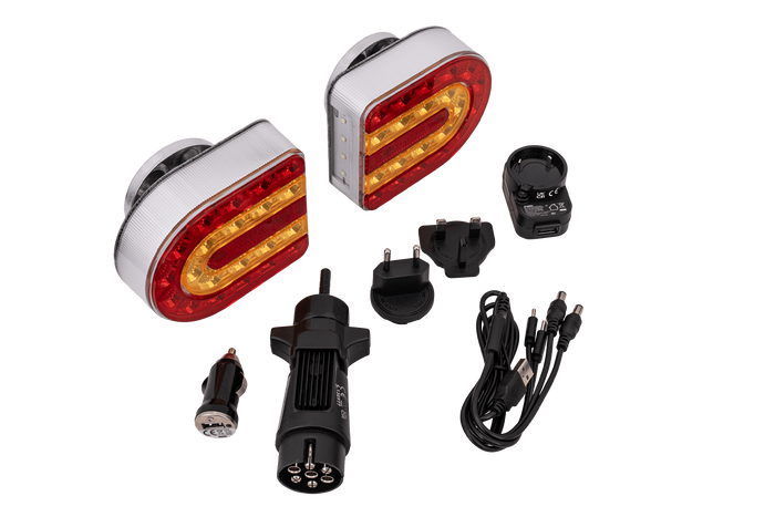 SPAREX CONNIX S.130977 LED achterlichten 4 functies links+rechts, draadloos, met magneet