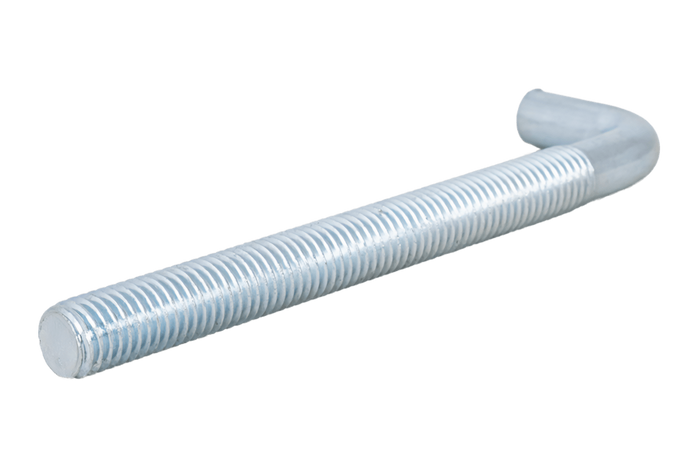 DROMET HP M10x120 schroefhaak met een L-vormige uiteinde (recht)