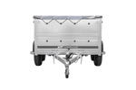 Twee-assige aanhanger 264x125 UNITRAILER GARDEN 264/2 KIPP met BIS zijwanden, H-0 frame en grijze kap