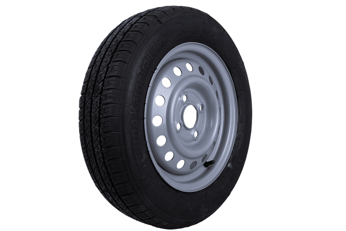 OUTLET aanhangwagenwiel KENDA BAND 155/70 R13 74N STARCO VELG 4Jx13"H2 4x100 ET 30