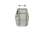 Set van vier ProPlus 361519 aanhangerstabilisatorsteunen met veer 20,5x27,5cm