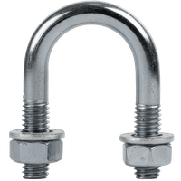 Gegalvaniseerde klem type B met moeren en ringen M6 x 18 (3/8")