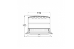 KAMAR X-SPIDER waarschuwingslamp 1 magneet LED knipperend oranje