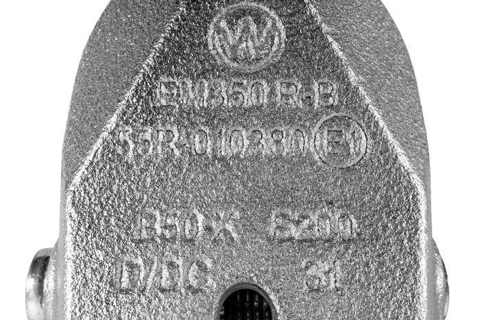 WINTERHOFF WW 350-RB-K1414 kogelkoppeling voor aanhanger van 3500 kg met dissel van 50 mm buis, gietijzer