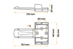 AL-KO wielkeg UK10 met houder, 102mm