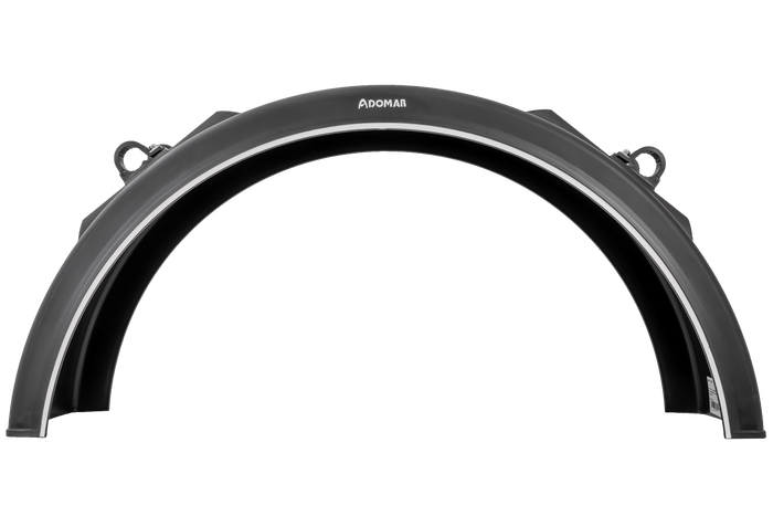 Spatbord voor aanhanger 19,5-22,5" DOMAR DK3075 wielkast 1250/430mm met montagebeugels